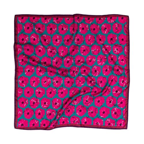 Bossy Pink silk scarf M