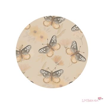Cercle mural papillons & fleurs - Collection Sunny Bloom 1