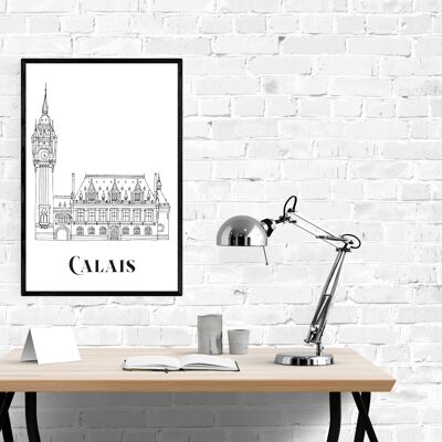 Poster Calais - Carta A4 / A3 / 40x60