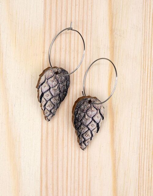 Käpy | Cone Earrings with ring
