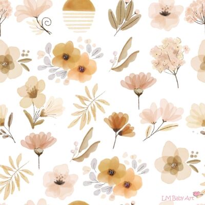 Behang bloemen patroon - Sunny Bloom serie