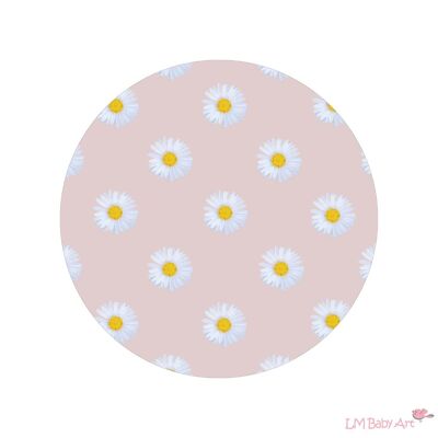 Wall circle daisies