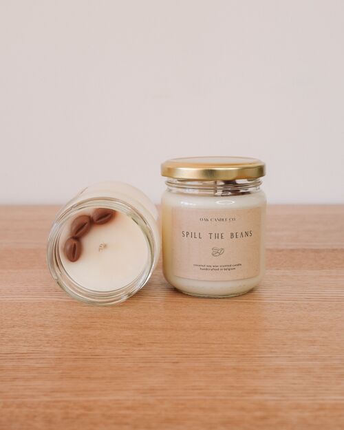 Spill The Beans Glass Jar Candle