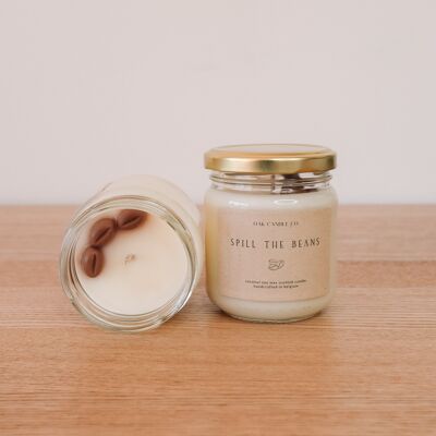 Spill The Beans Glass Jar Candle