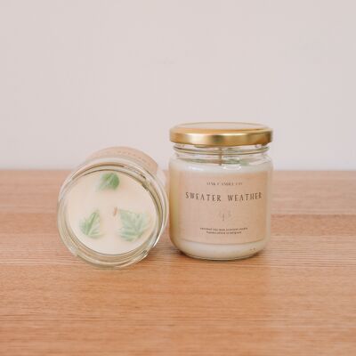 Sweater Weather Glass Jar Candle