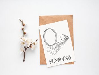 Carte postale Anneaux de Buren - Nantes 2