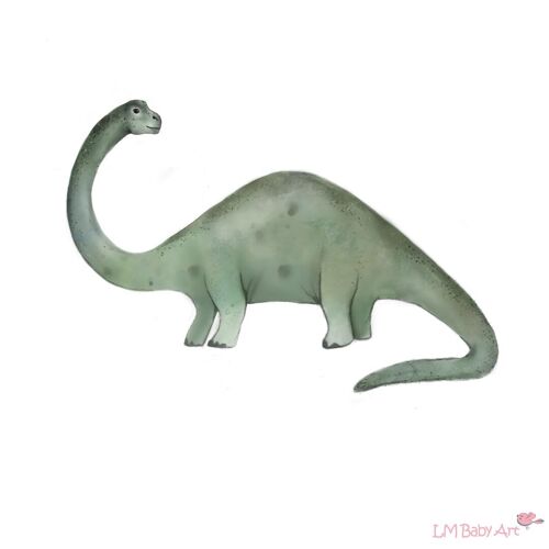 Dinosaurus muursticker Brontosaurus