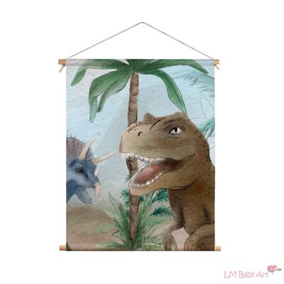 Affiche textile T-Rex | 30x40cm