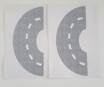 Kit d'extension de stickers muraux autoroute - Grand virage (2 pcs) 2
