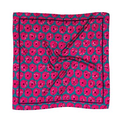 Bossy Pink silk scarf L