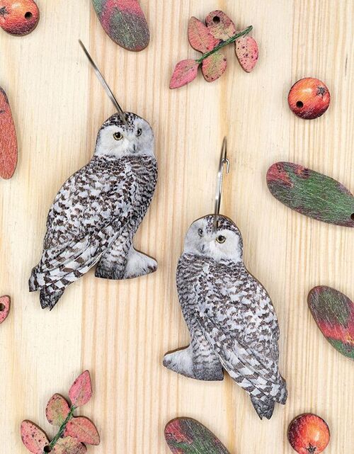 Tunturipöllö | Snowy Owl Earrings