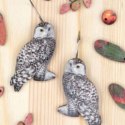 Tunturipöllö | Snowy Owl Earrings