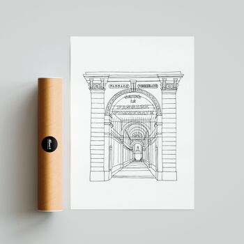 Affiche Nantes - Passage Pommeraye - Papier A4 / A3 / 40x60 2