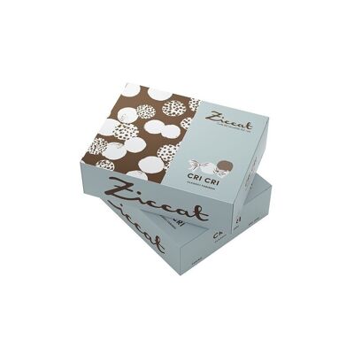 Chocolats Cri Cri aux noisettes du Piémont IGP - 100gr en boîte carton