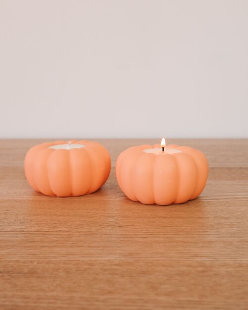 Hey There Pumpkin Handmade Tea Light Jar Candle