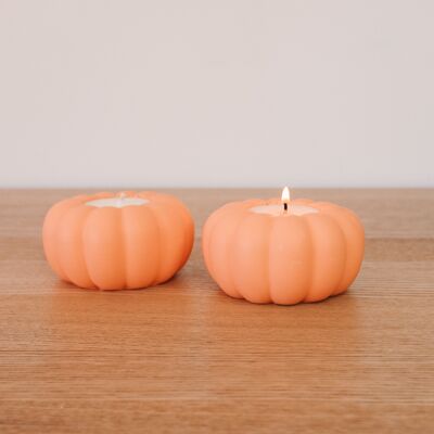Hey There Pumpkin Handmade Tea Light Jar Candle