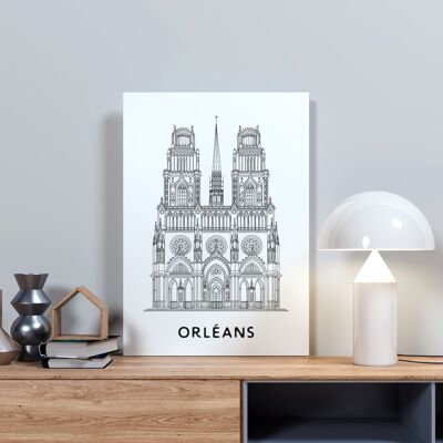 Póster Orleans - Papel A4 / A3 / 40x60