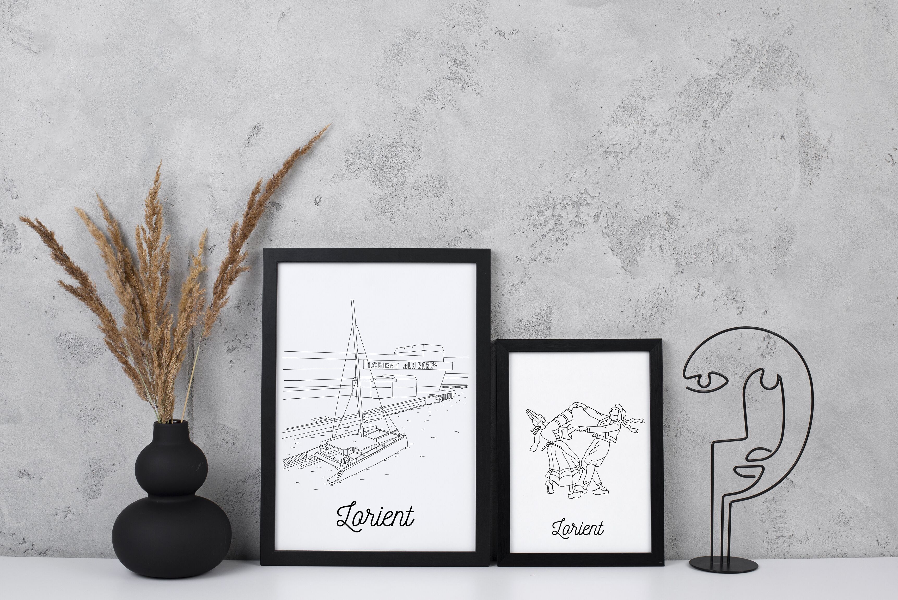 Póster Lorient - Papel A4 / A3 / 40x60