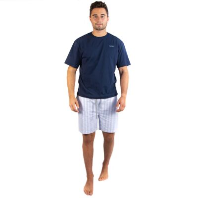Pijamas cortos de hombre | 100% algodón | juego de 2 piezas