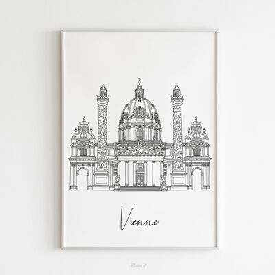 Wien Poster - A4 / A3 / 40x60 Papier