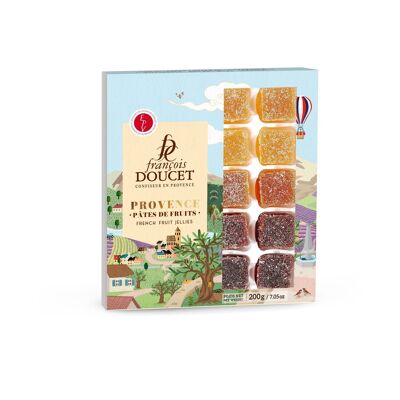 Voyage en Provence - Coffret pâtes de fruits carrés 200g