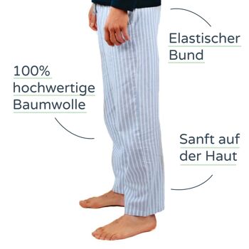 Pantalons de pyjama longs pour hommes | 100% coton | juste un pantalon 2
