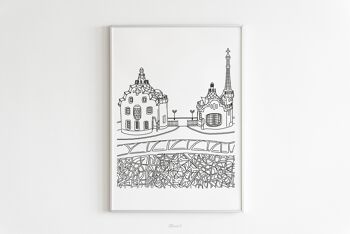 Affiche Barcelone - Papier A4 / A3 / 40x60 2