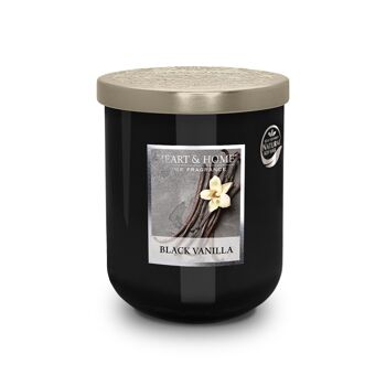 Bougie parfumée Vanille noire - Grand format - HEART & HOME 2