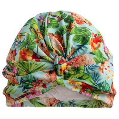 Turbante de secado de flamencos tropicales