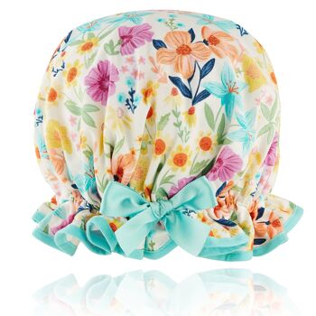 Bonnet de douche fleurs sauvages