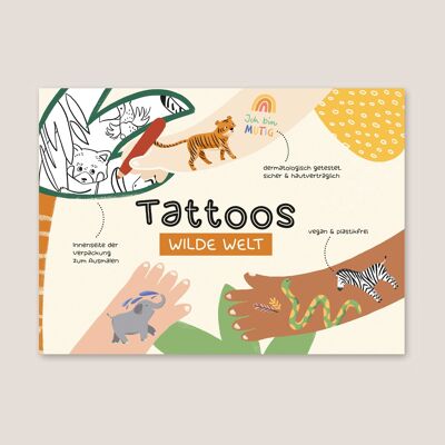 Tatuajes Temporales Mundo Salvaje