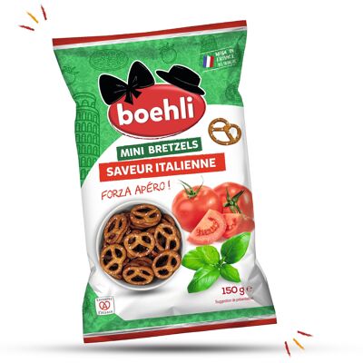 Bolsa 150g mini pretzels sabor italiano - paquete de 9