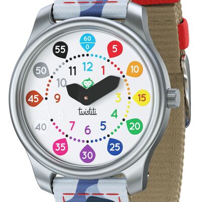 Orologio Twistiti Number - cinturino Arctic - bambini 6+