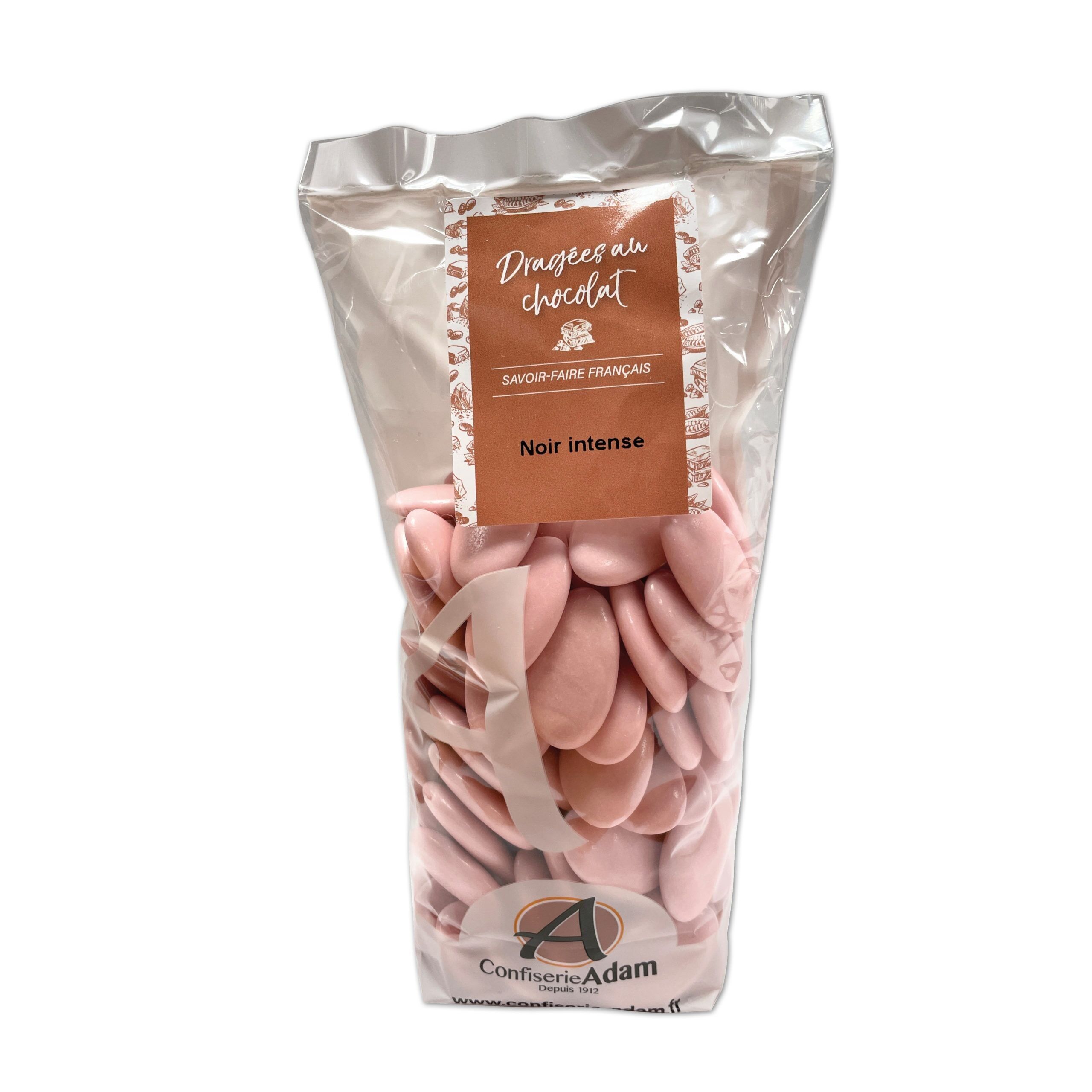 Confetti di cioccolato 71% - Colore Rosa Perlato