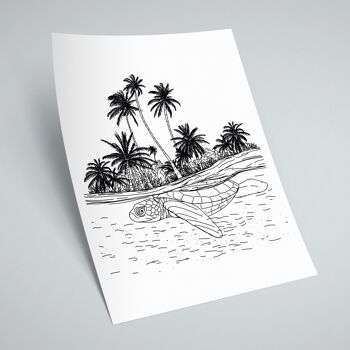 Affiche Les Antilles / Guadeloupe - Papier A4 / A3 / 40x60 2