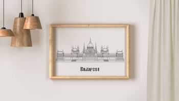 Affiche Budapest - Papier A4 / A3 / 40x60 3