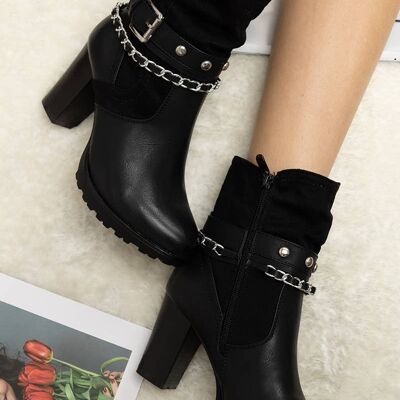 Heeled ankle boots - F5939