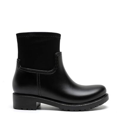 Bi-material ankle boots - YQ45
