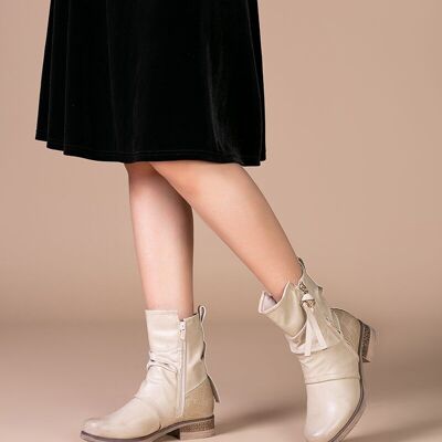 Original Multi-Material Ankle Boots - F6071