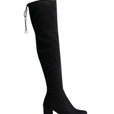 Over-the-knee boots with small heel - LH108