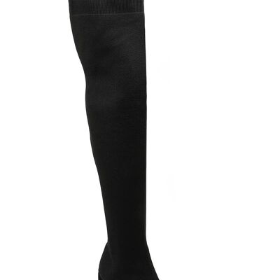 Heeled sock thigh high boots - YQ43
