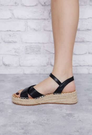 Sandale espadrille à plateforme - L486 3