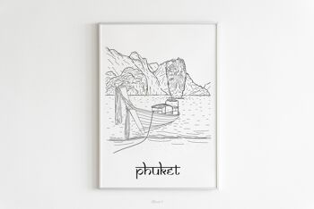 Affiche Phuket - Papier A4 / A3 / 40x60 1