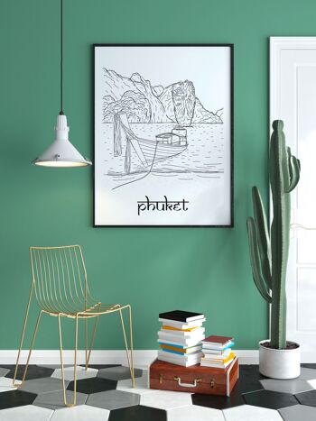 Affiche Phuket - Papier A4 / A3 / 40x60 3