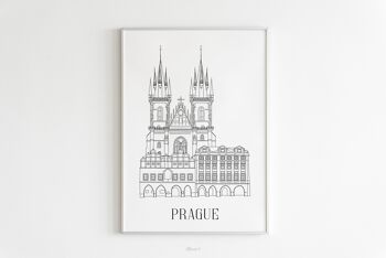 Affiche Prague - Papier A4 / A3 / 40x60 1