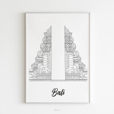 Affiche Bali - Papier A4 / A3 / 40x60