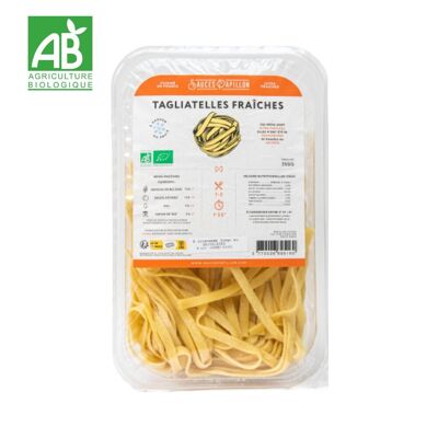 Fresh organic Tagliatelle pasta 350g