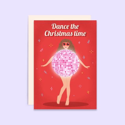 Dance The Christmas Time Card | Holiday Card | Seasonal Card