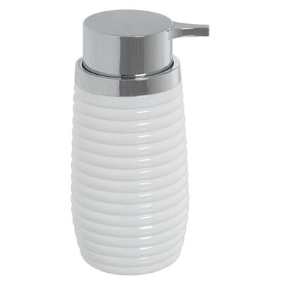 DISPENSER DA BAGNO IN ACRILICO BIANCO 300ML _°7X15,5CM LL86241