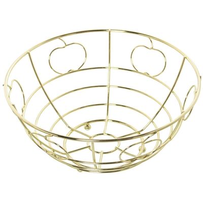 GOLDEN METAL FRUIT BOWL °24X12CM LL80105